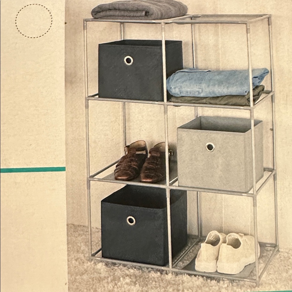 6-Cube Storage Rack - Modular Home Organizer - Picture 2 of 4